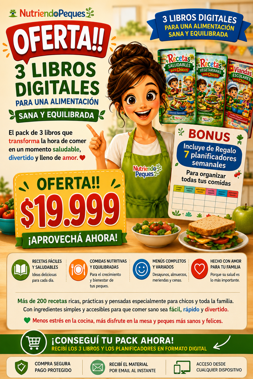 🍽️ Más organización, menos preocupaciones y mejores momentos en familia
