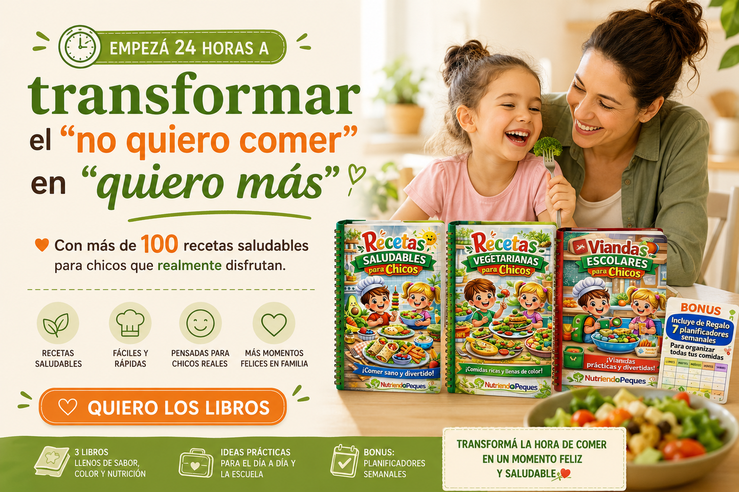 💚 Dejá de perder tiempo pensando qué cocinar todos los días